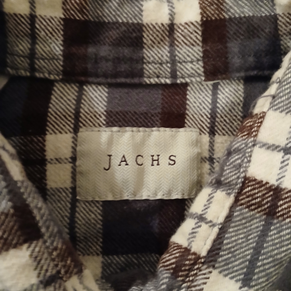 JACHS Plaid Shirt - Brown and Gray